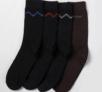 Basic Solid Cotton Socks for Men