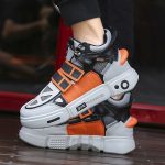 Sports Shoes-3: Grey+Orange