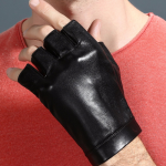 Leather Gloves & Mittens-4: Black