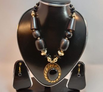 Beads Jewelry Set for Women-Black