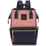 Women's Backpack-3: Peach + Navy Blue